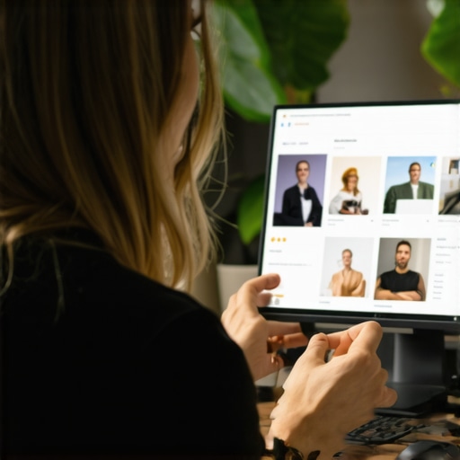 Consistent Profile Updates Boost Local SEO Business owner uploading new photos and responding to reviews on Google My Business