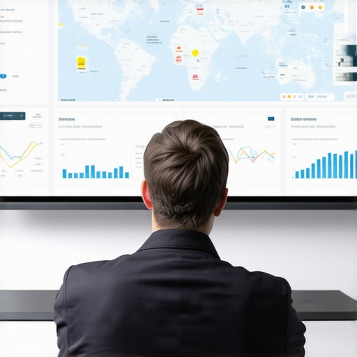 SEO strategist analyzing local map ranking data on a computer