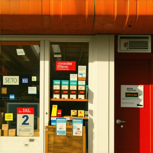A vibrant storefront of a local business during daytime, inviting and well-lit.