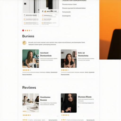 Google Business Profile showcasing photos and customer reviews