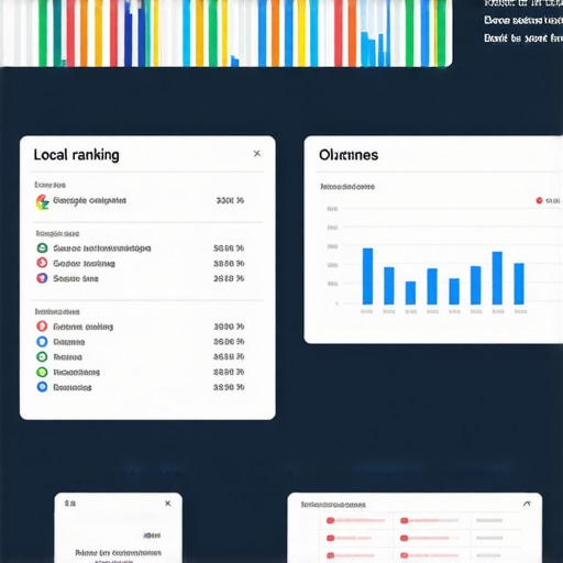 Dashboard view showing local Google Map rankings and performance analytics