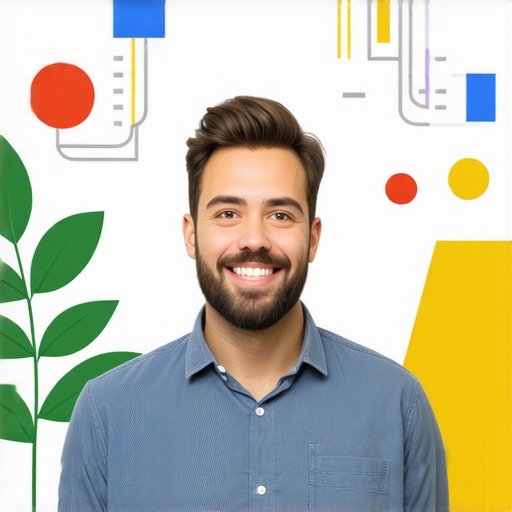 Business owner updating Google Business Profile with local keywords and photos