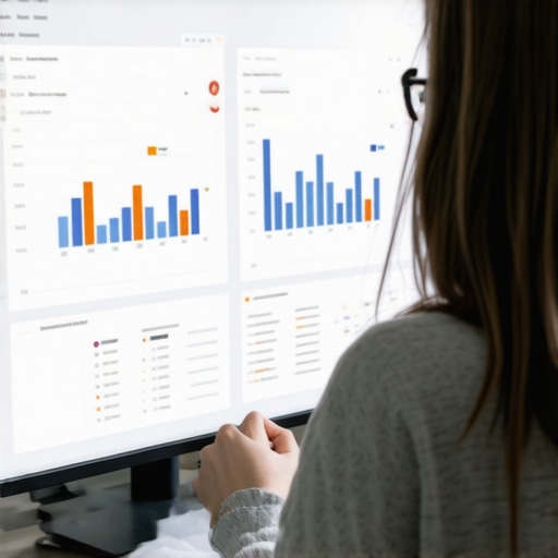 Person reviewing backlink profiles on a computer for local SEO improvements.