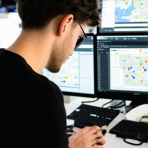 Person reviewing local SEO dashboards to improve Google Map rankings