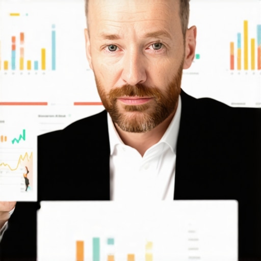 Business owner reviewing local SEO data on computer screen.